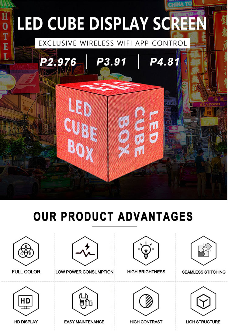 Tela LED criativa KE Cube