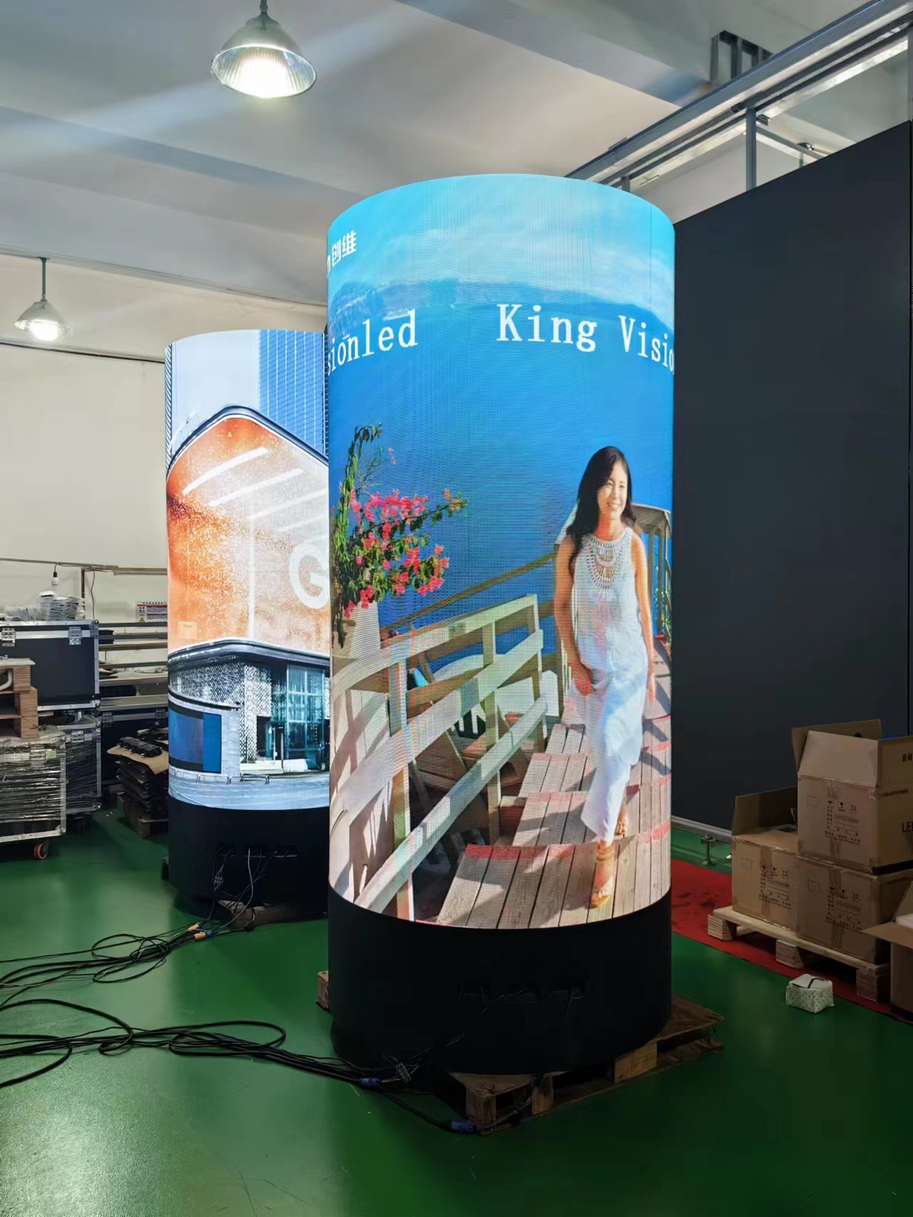 KY Cylinder Indoor Led Screen (9)